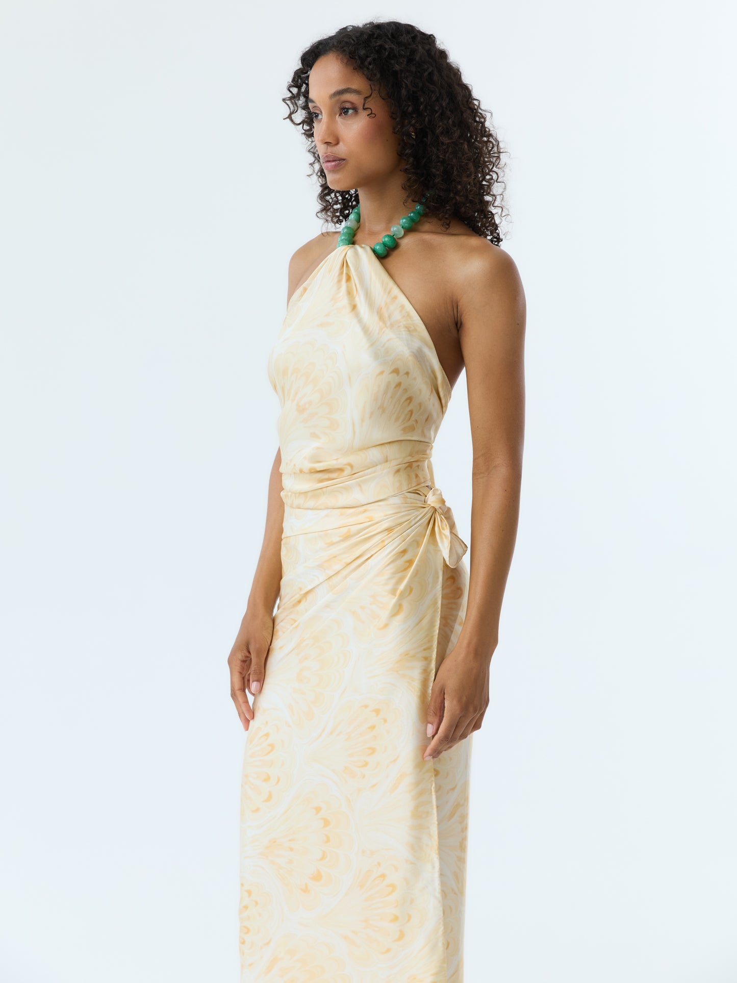 Marbleized Shell Pareo Set 100% Silk