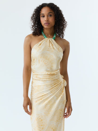 Marbleized Shell Pareo Set 100% Silk