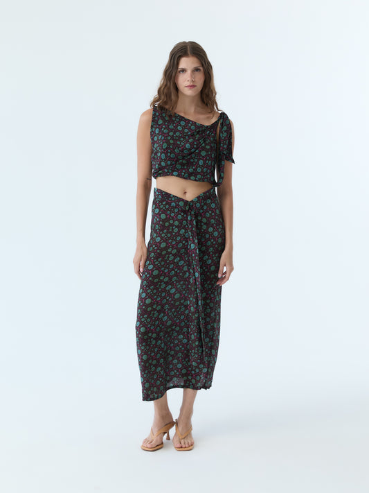 Mary Midnight Current Midi Skirt