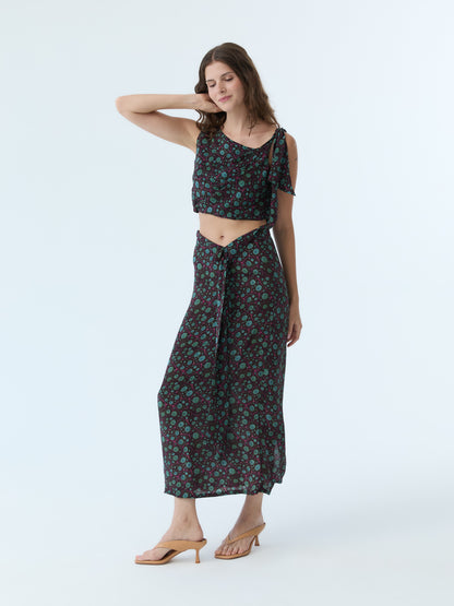 Mary Midnight Current Midi Skirt