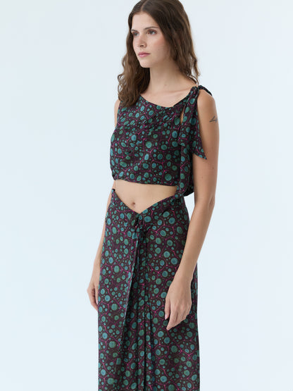 Mary Midnight Current Midi Skirt