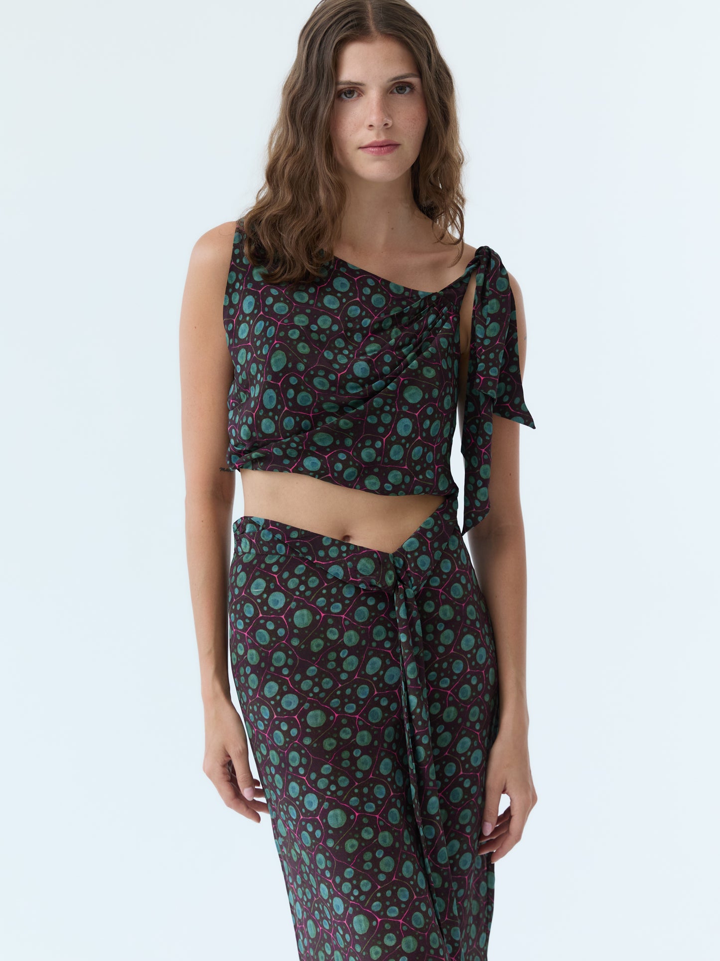 Mary Midnight Current Crop Top
