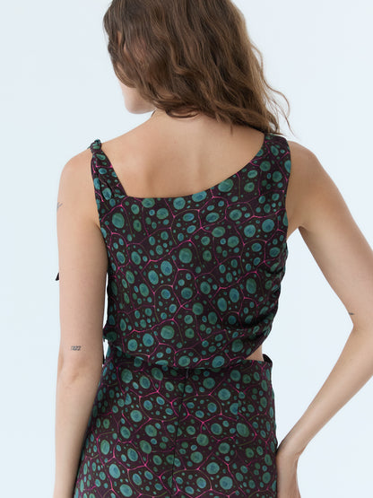 Mary Midnight Current Crop Top