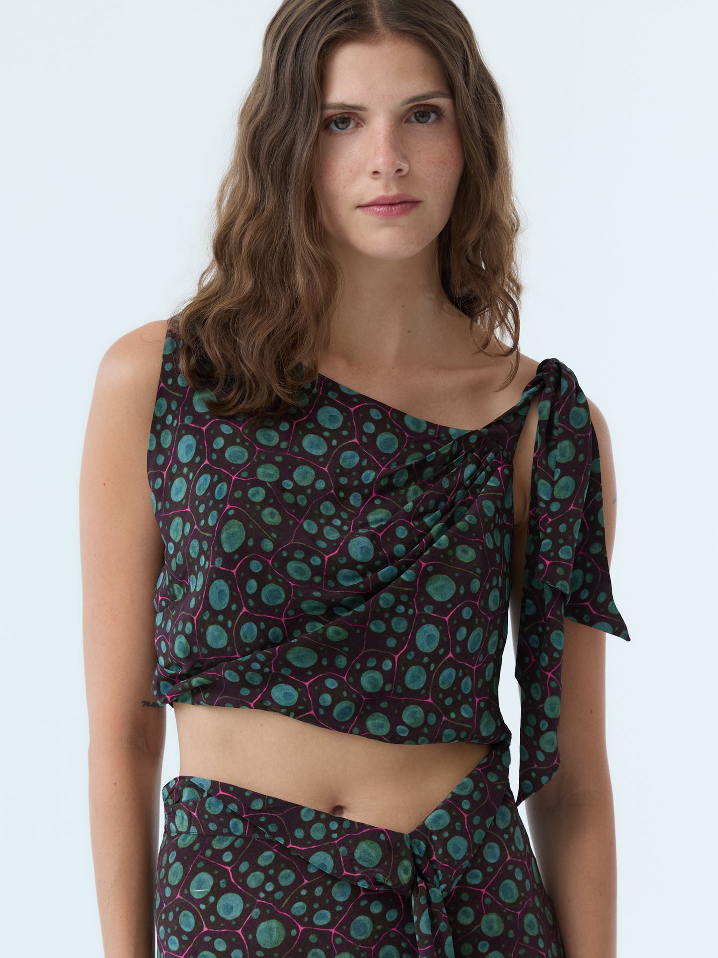 Mary Midnight Current Crop Top