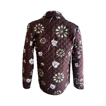 Quilted Bloom Wrap Jacket