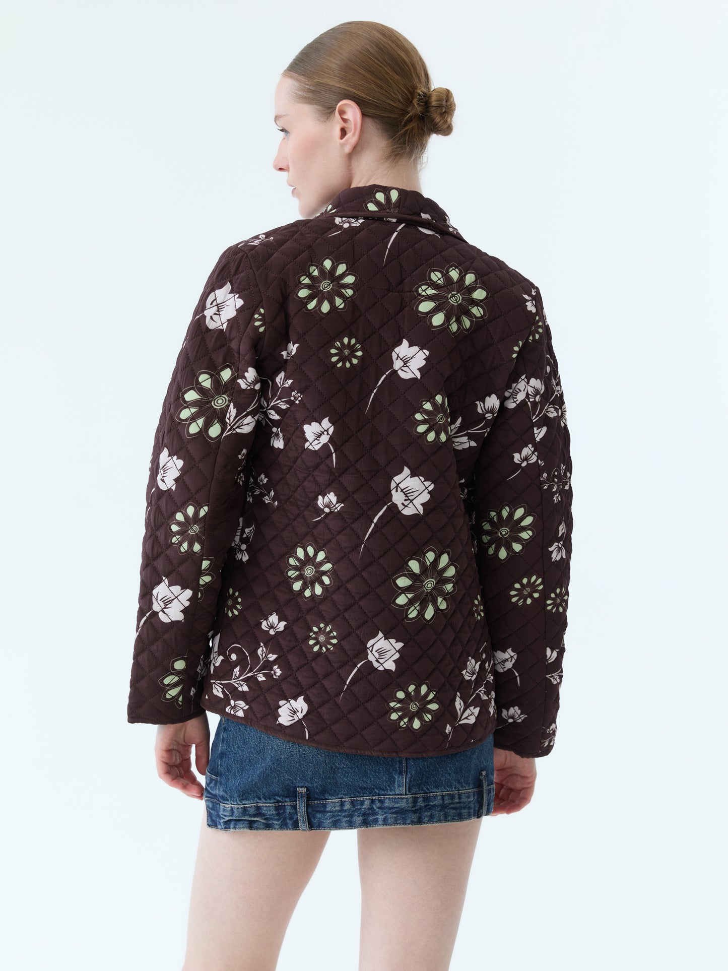 Quilted Bloom Wrap Jacket