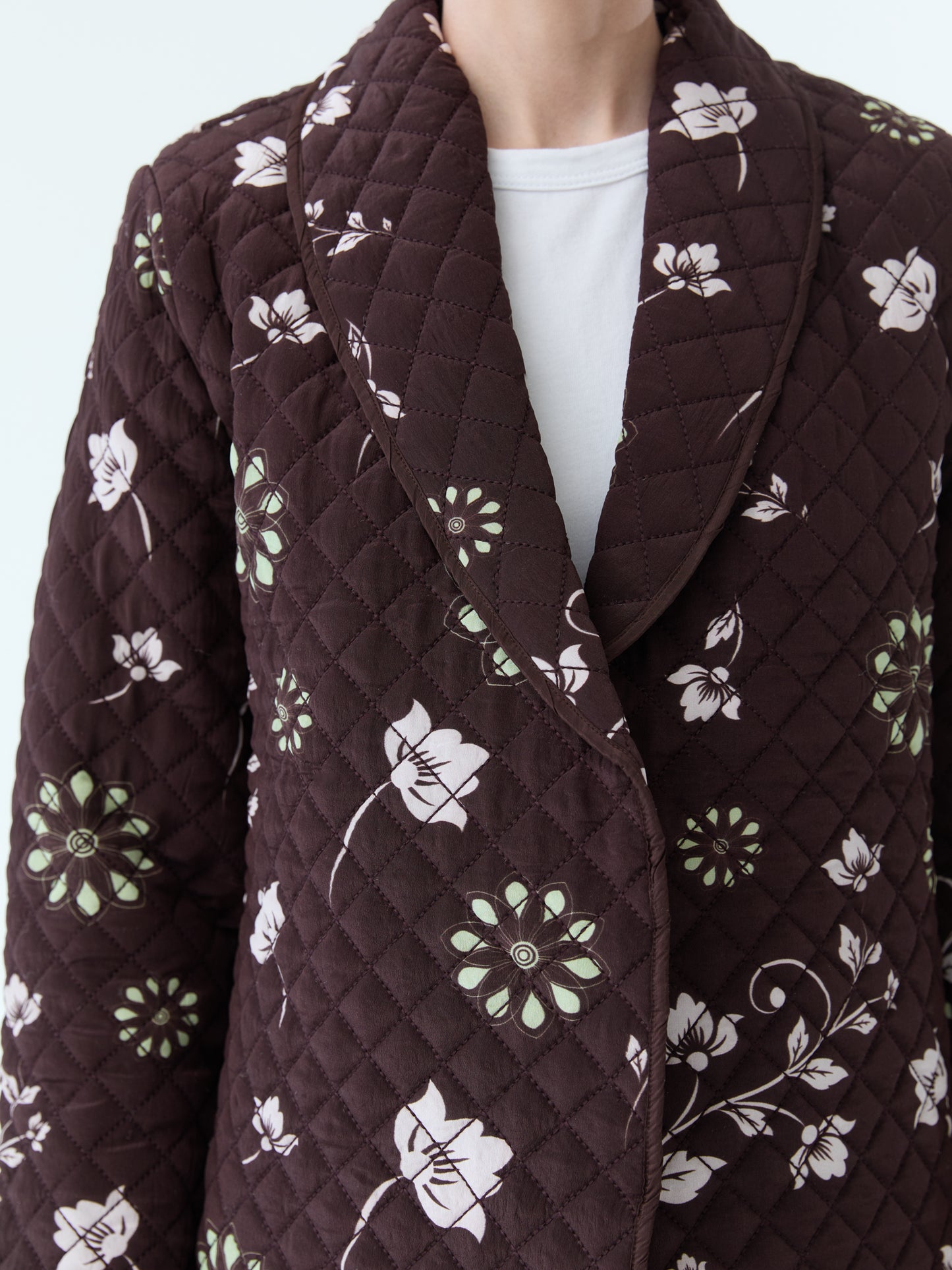 Quilted Bloom Wrap Jacket