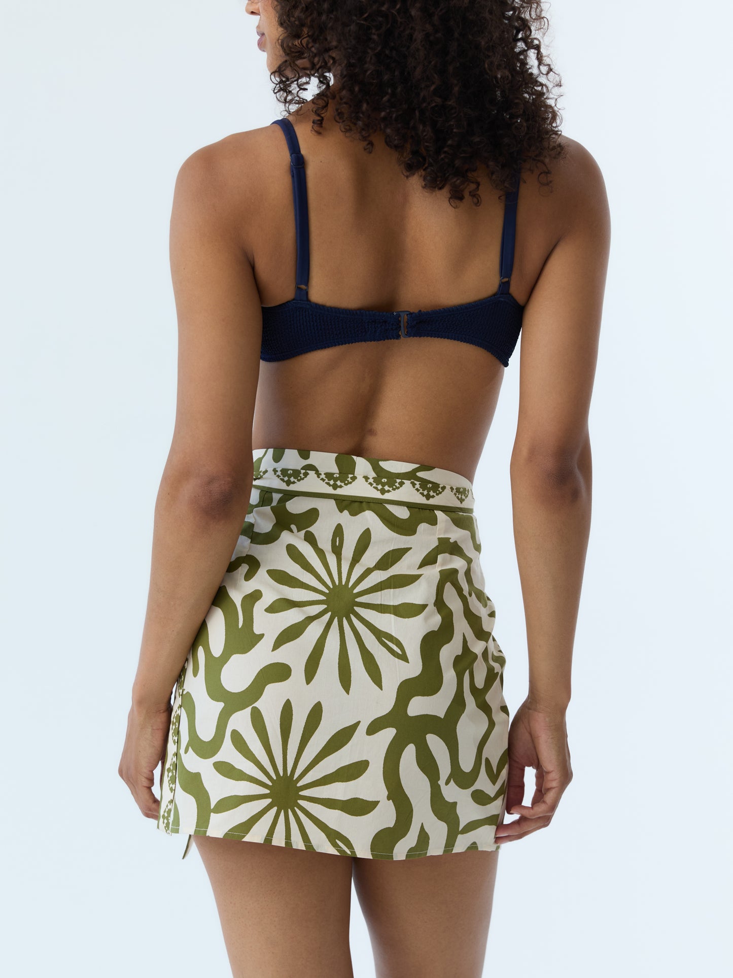Jess Swirl Mini Wrap Skirt